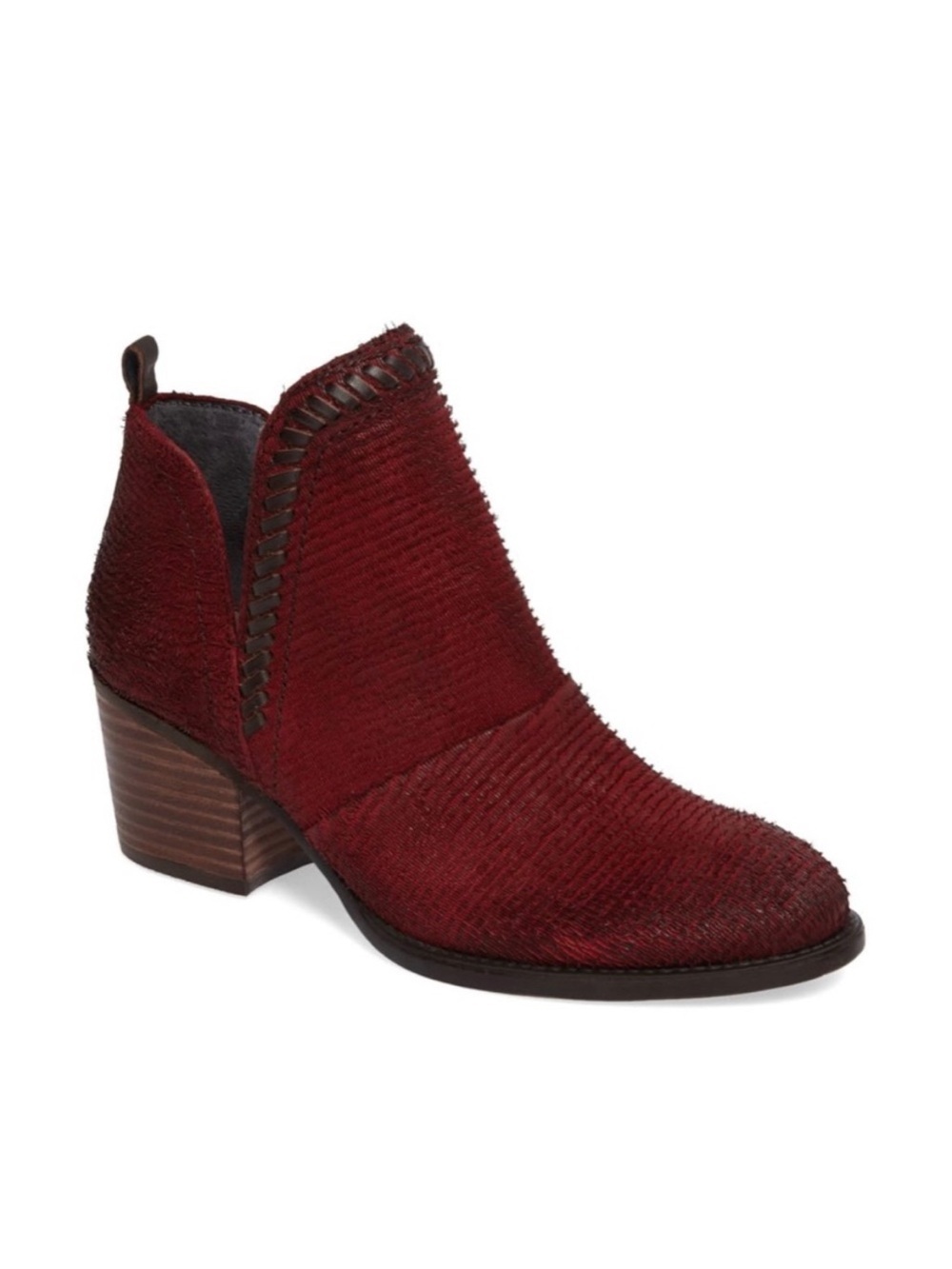 OTBT Venture Red Leather Split Shaft Ankle Booties 8.5